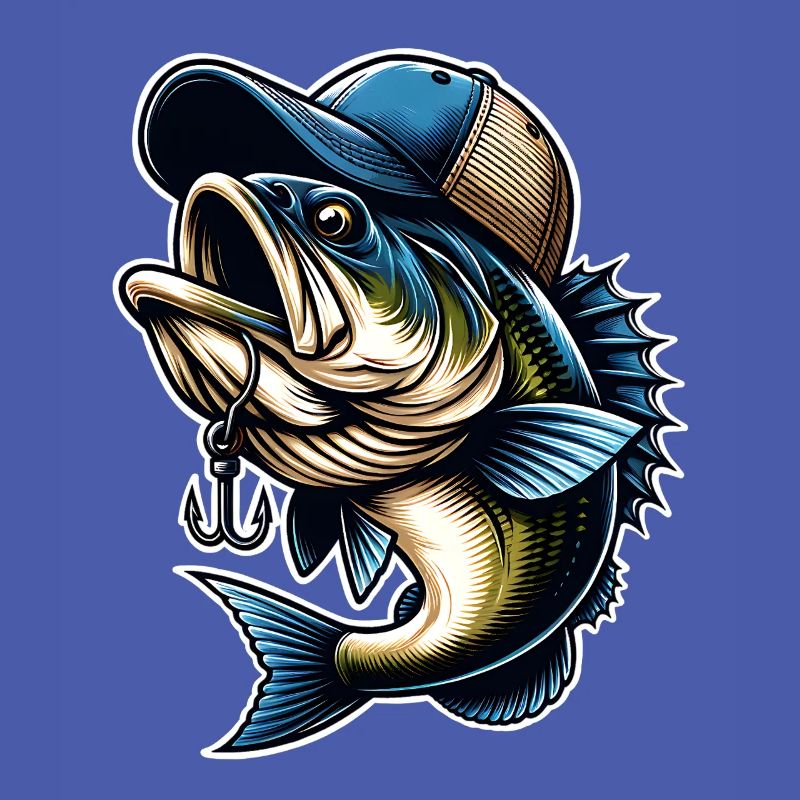 Poisson de pêche avec hameçon à capuchon