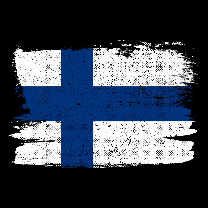 Finlande drapeau drapeau paix Vintage