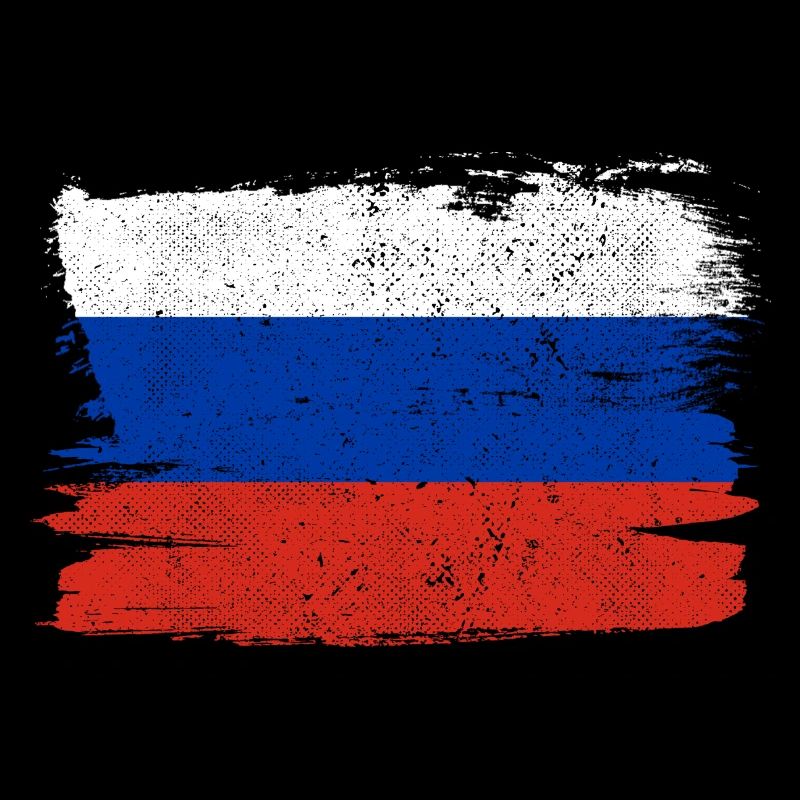 Drapeau de la Russie Drapeau de la paix Vintage