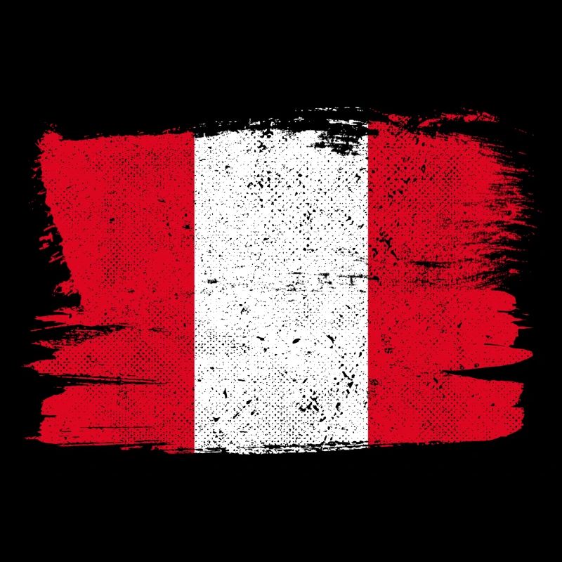 Pérou drapeau drapeau paix Vintage