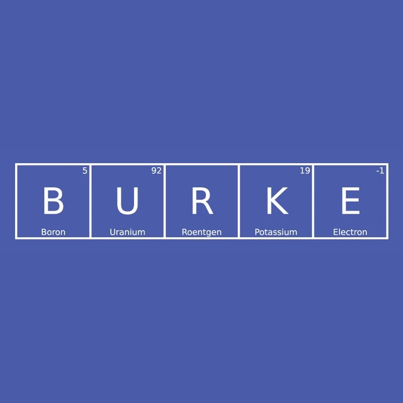Burke Name First Name Chemistry Periodic Table Elements