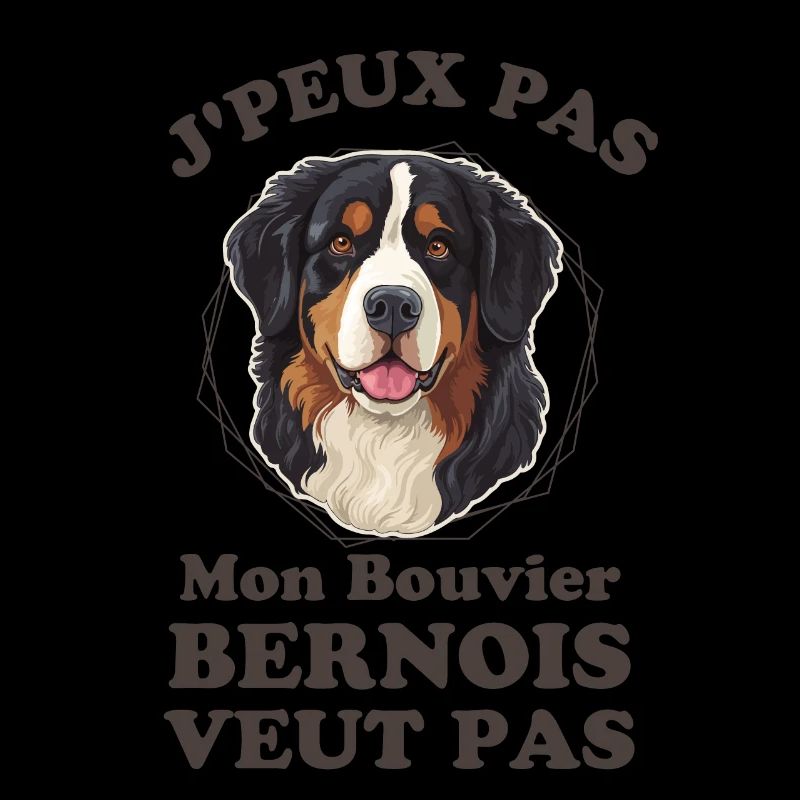 Chien mignon bouvier bernois