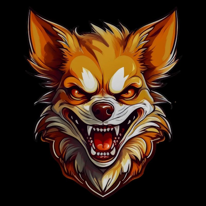 Wild angry pugnacious combative Chihuahua