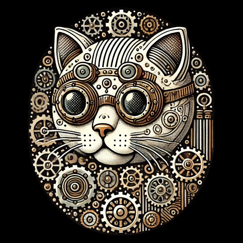 Steampunk Kätzchen Katze