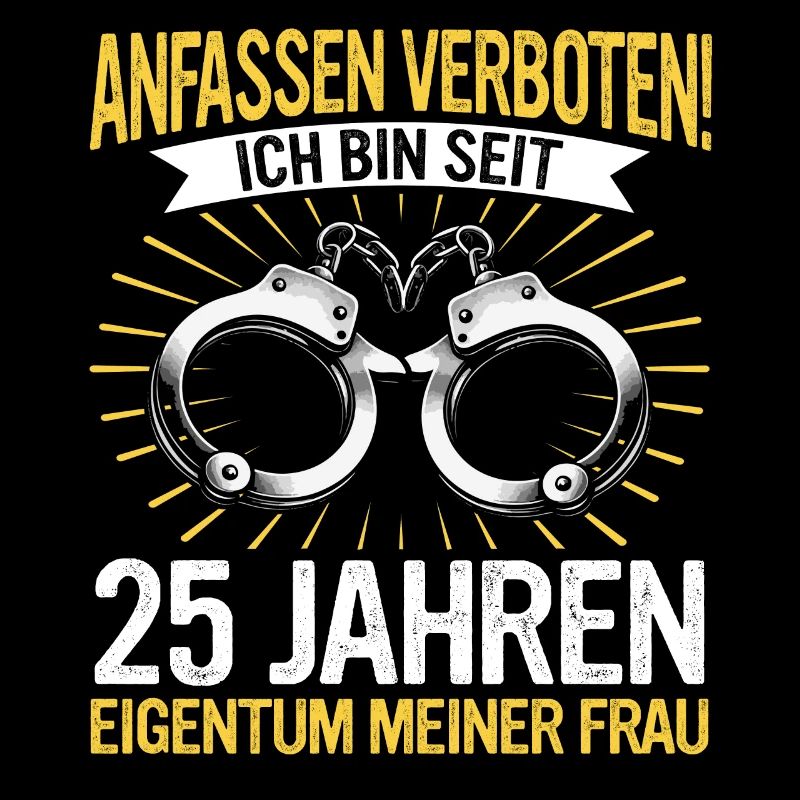 25 Hochzeitstag Jahrestag Ehemann Ehefrau