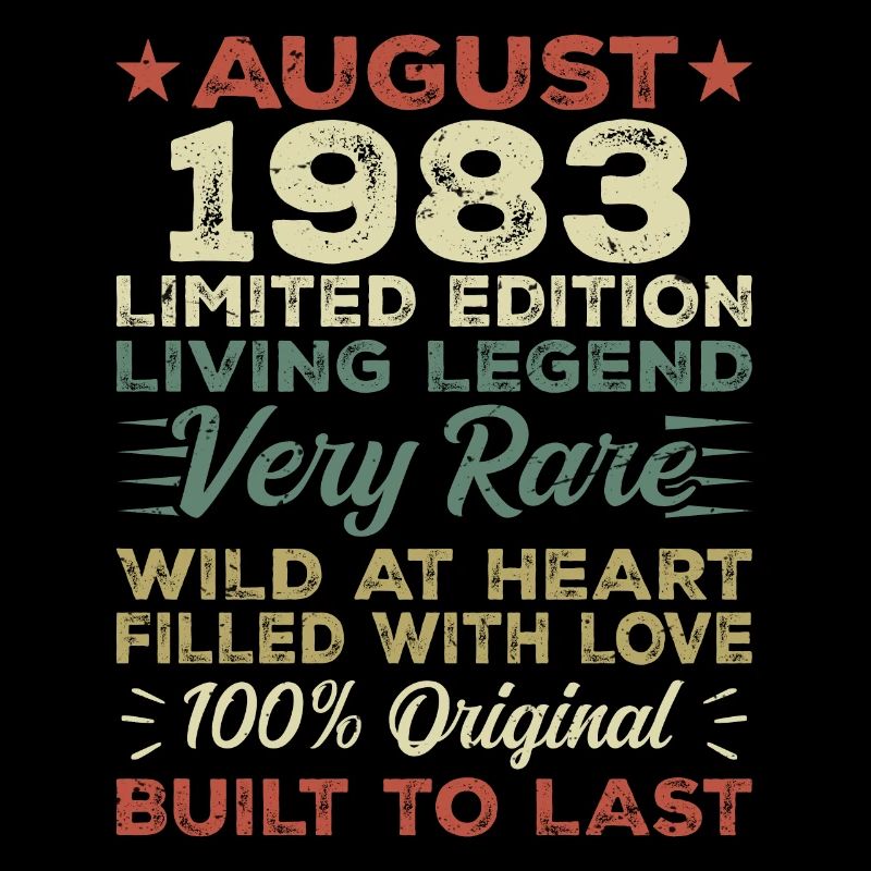 August 1983 - Gift idea for August 1983 - 1983