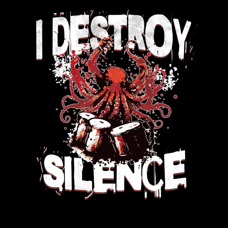 Octopus Drums détruit le batteur de silence