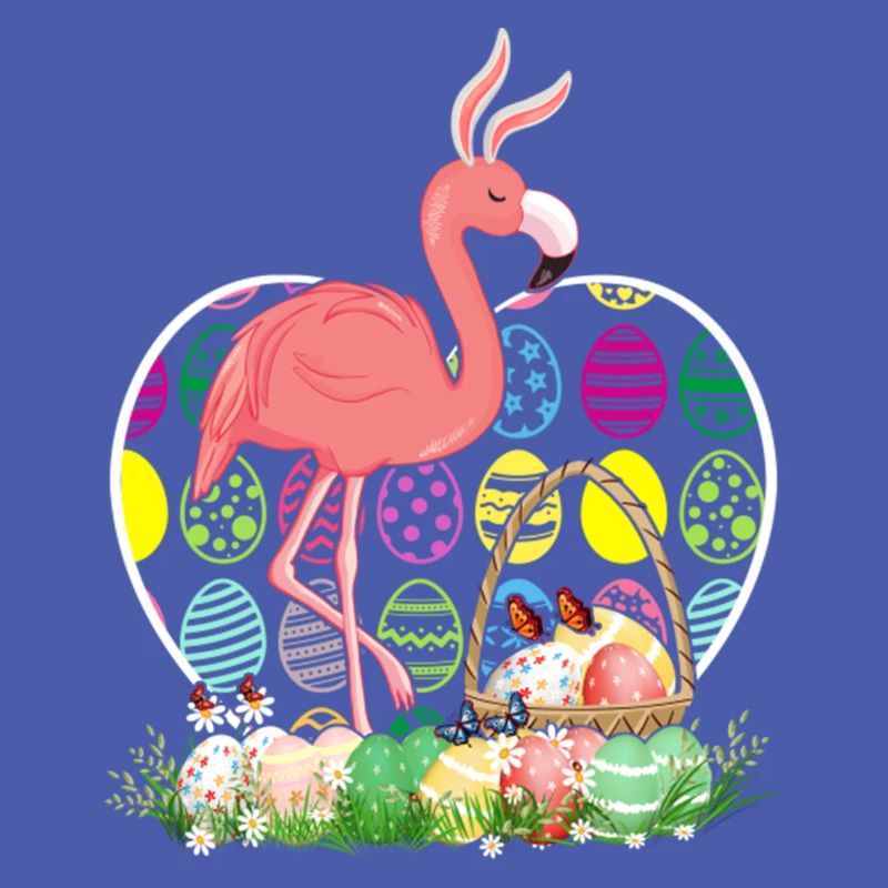 Flamingo Easter Eggs Funny Easter Day Eggs Hunters