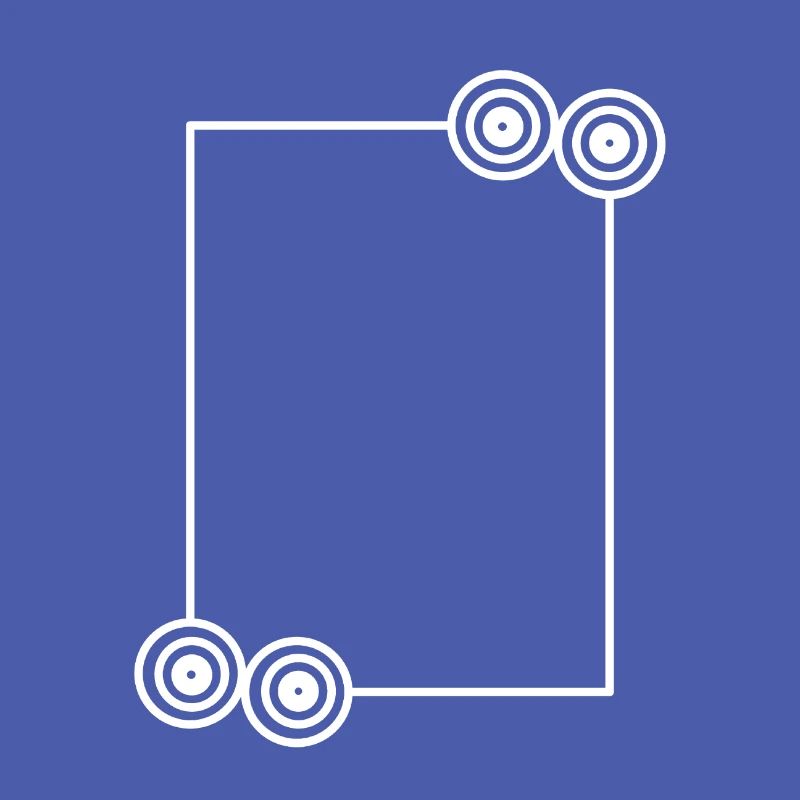 Elongated white frame basic text