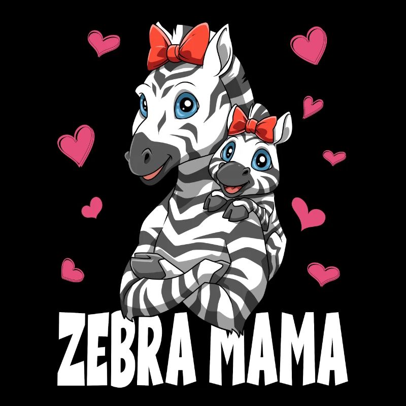 Zebra Mama Muttertag Mom Mutter für eine Mama