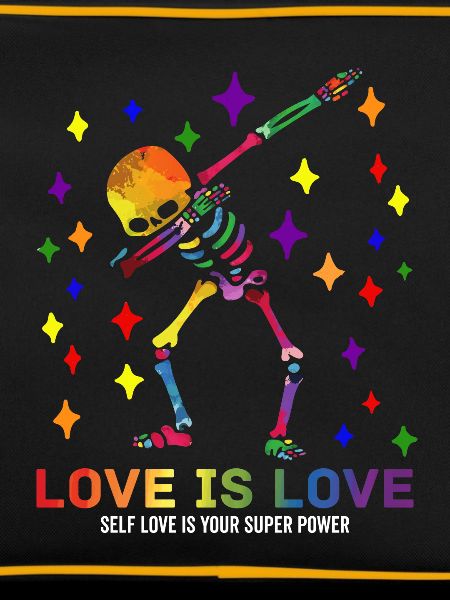 LGBT LGBTQ Dabbing Skeleton