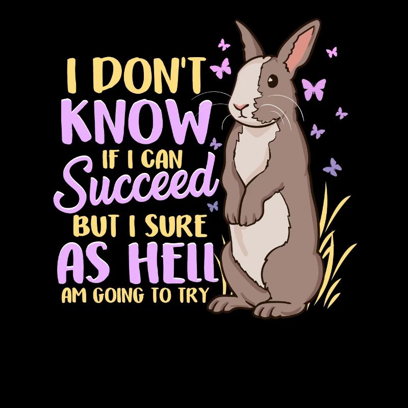 Cute ambitious rabbit challenge
