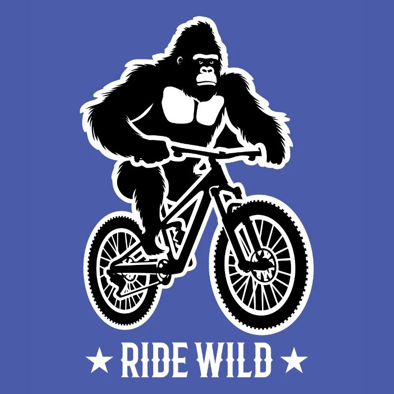 Gorilla Biker Mountain Biker E-Biker Drôles d’animaux