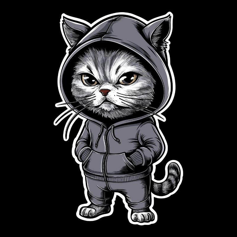 Chat en colère Chat Chat