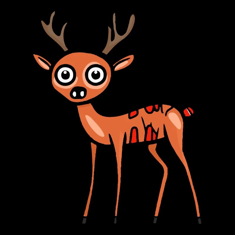 Deer Halloween Comic Funny
