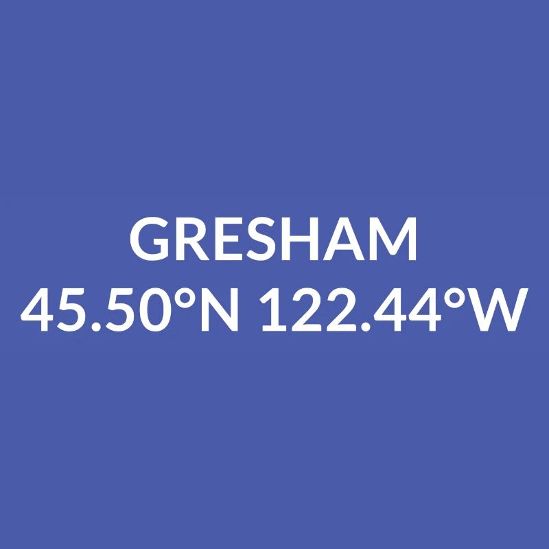 Coordonnées de Gresham, Oregon, États-Unis