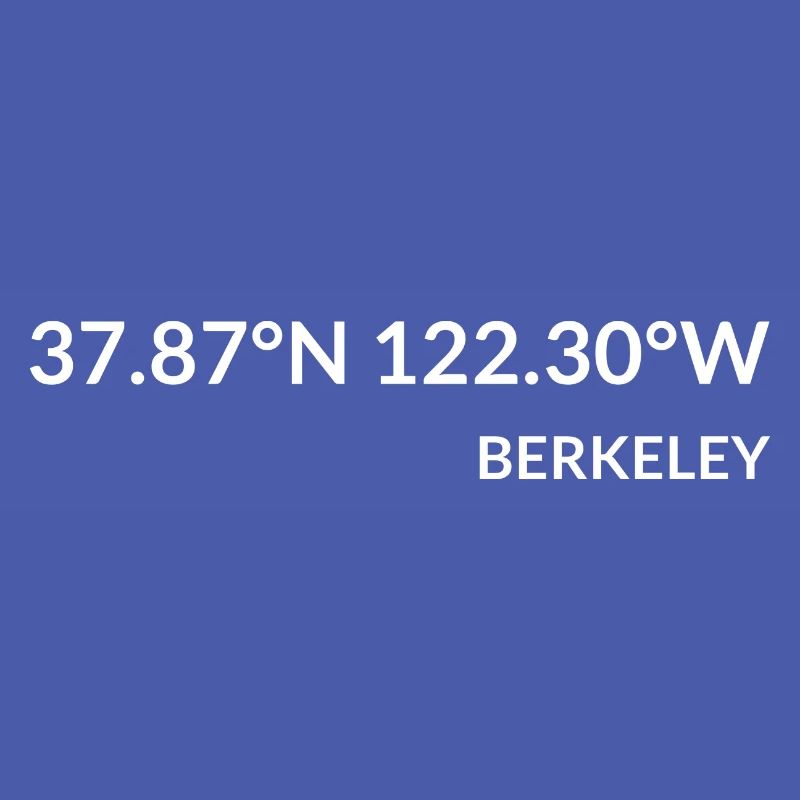 Berkeley, California, USA Coordinates
