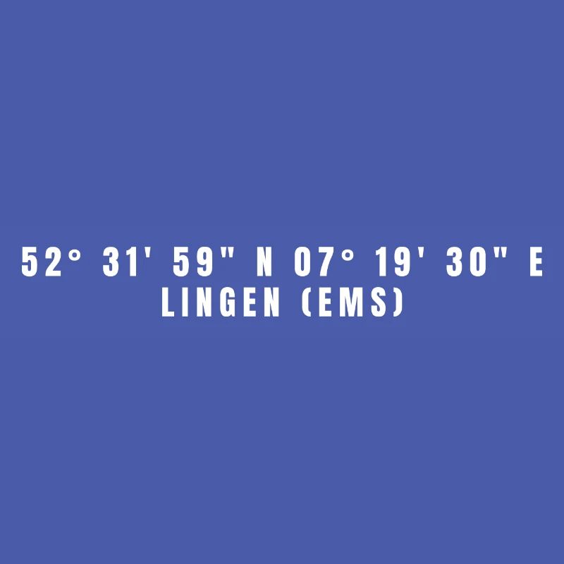 Lingen (Ems), Lower Saxony, Coordinates