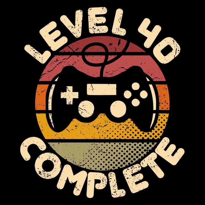 40th Birthday Level 40 Complete 40 Years Gift