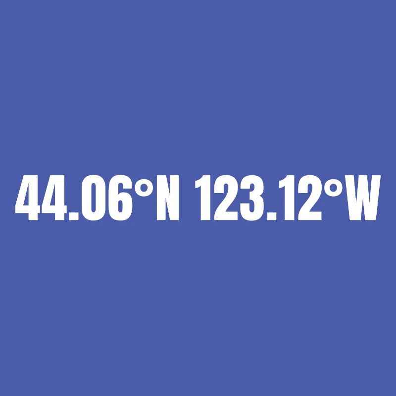 Eugene, Oregon, USA Coordinates