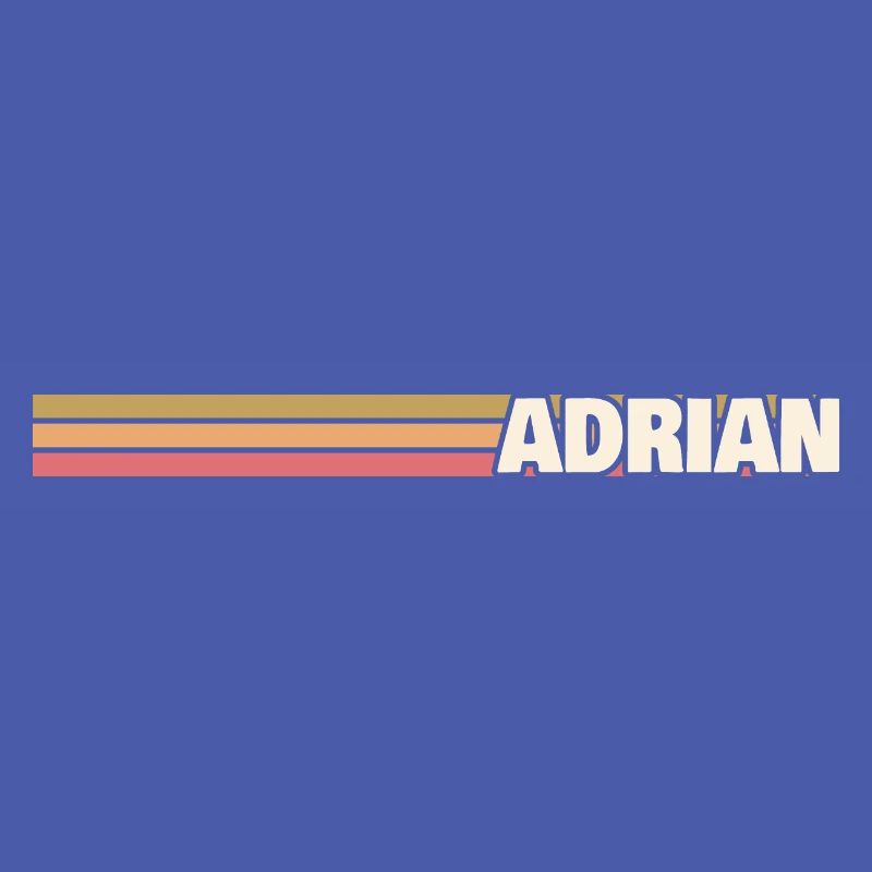 First name for Adrian Style Retro
