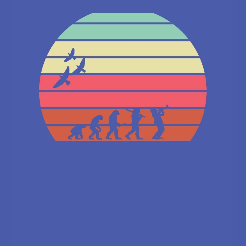 retro vintage sunset évolution SAXOPHONE