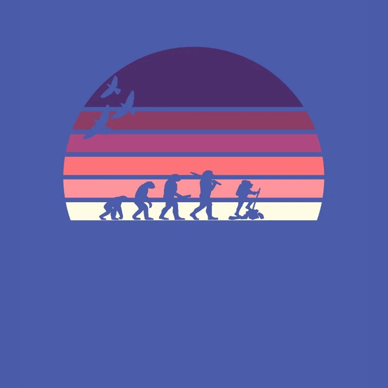 retro vintage sunset évolution RANDONNEE