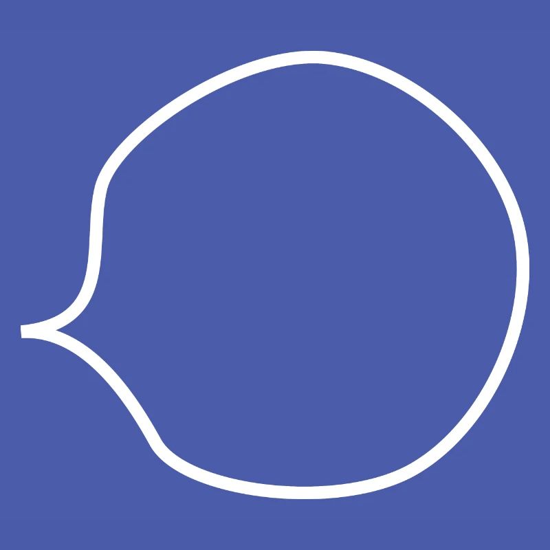 transparent empty speech bubble (for own text)