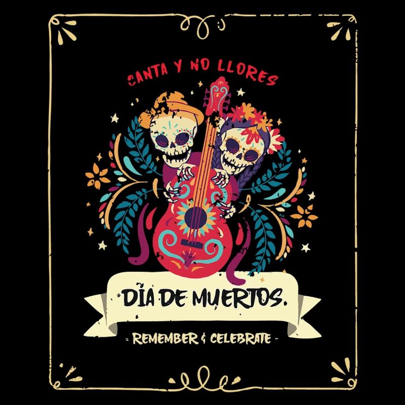 Dia de Muertos Dia de Los Muertos Distressed