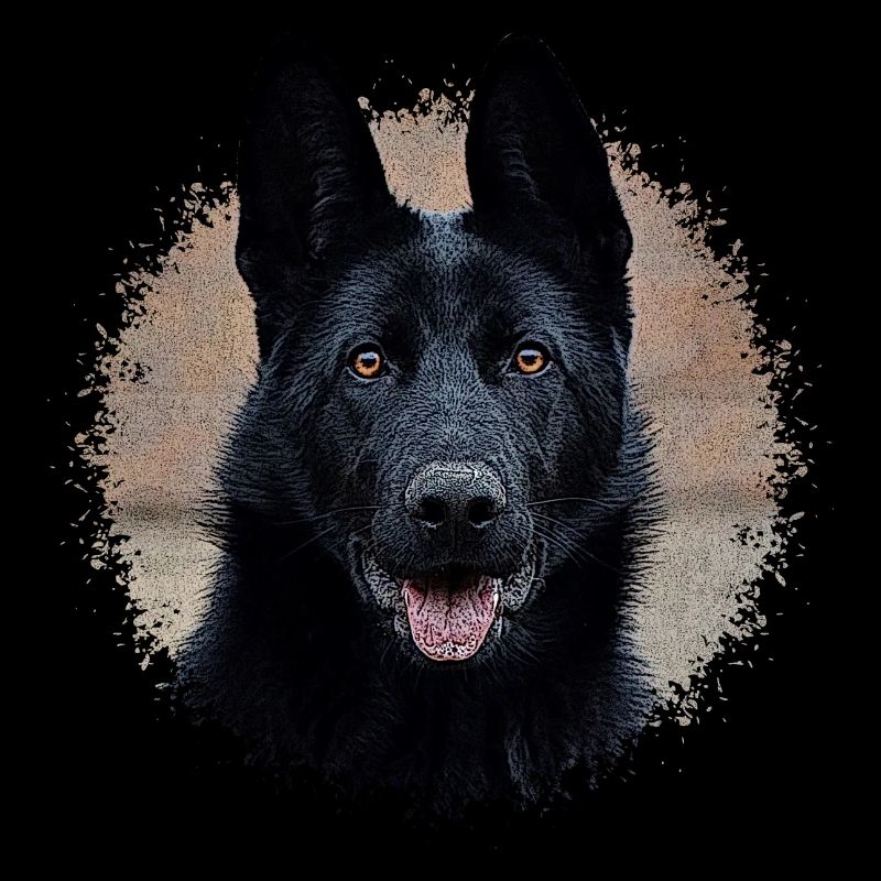 Schwarzer Schäferhund