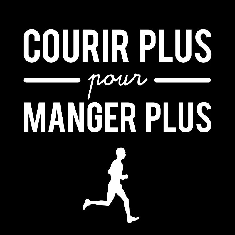 Courir plus pour manger plus course à pied humour