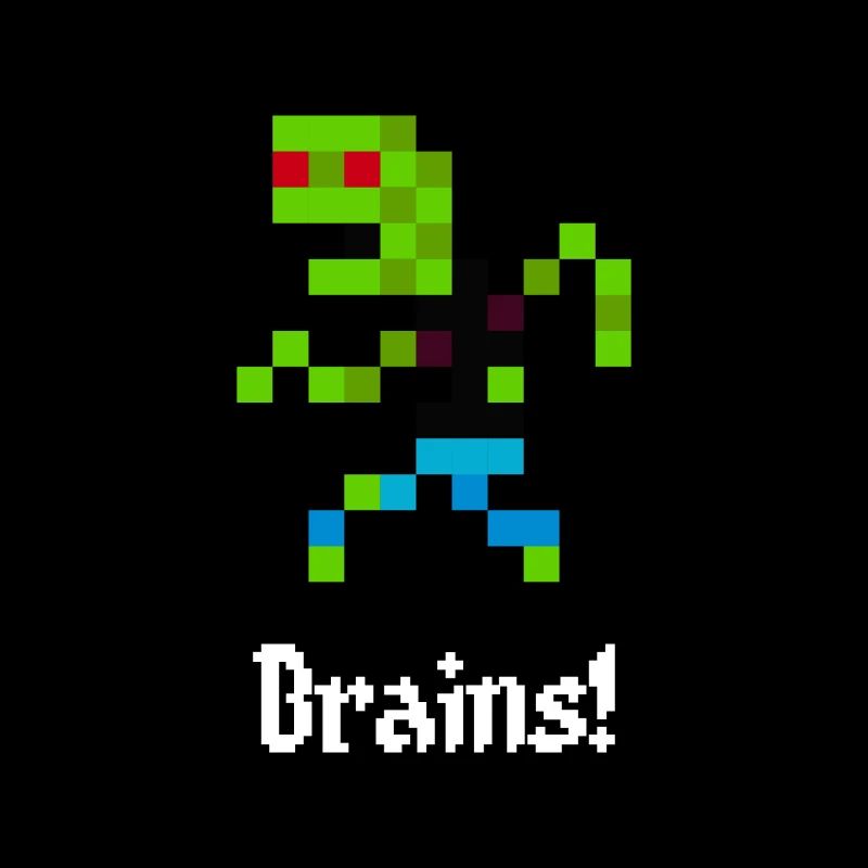 Zombie 8 bits (Brains!)