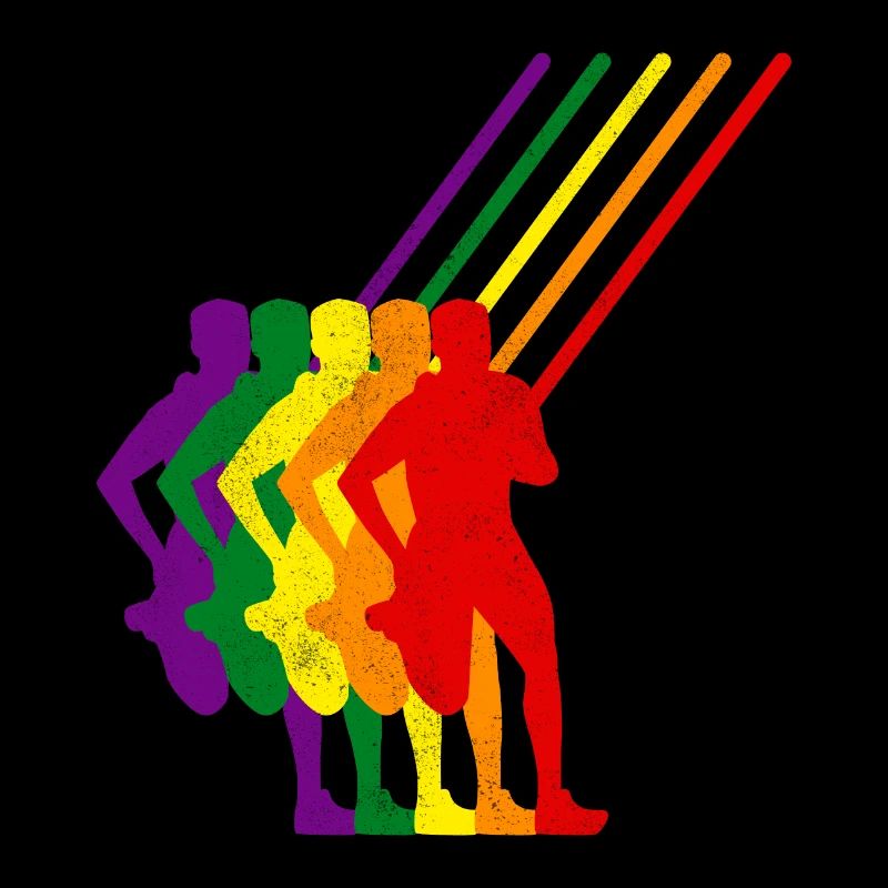 Saut à la perche Saut de saut Athlétisme coloré