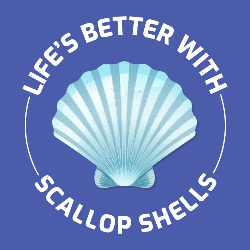Scallop Seashells Collector Beachcomber Shellfish