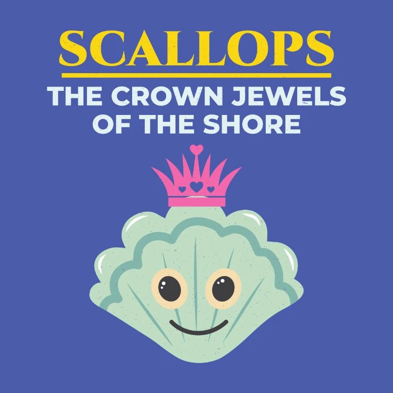 Scallop Seashells Collector Beachcomber Shellfish