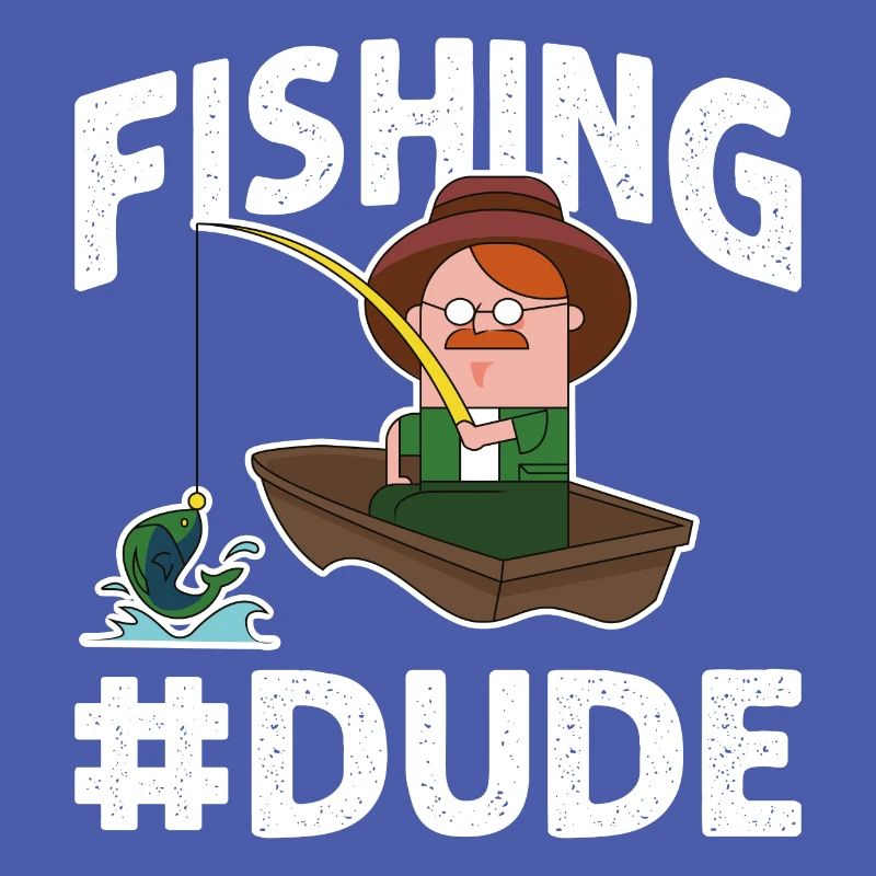 Fischen angeln boot comic spruch