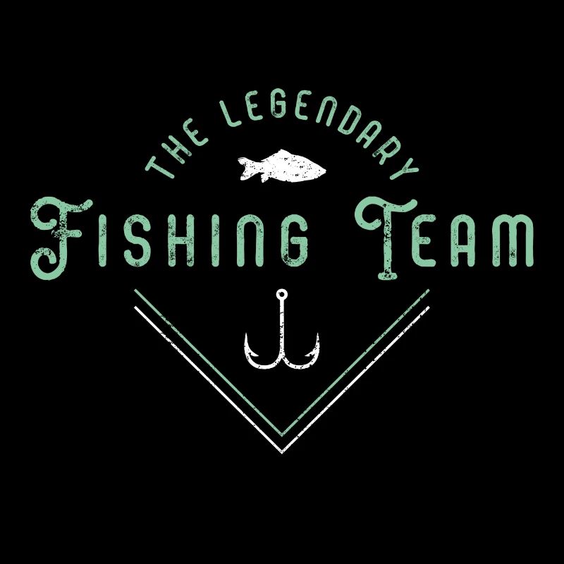 Logo de poisson de l'équipe de pêcheurs de pêche