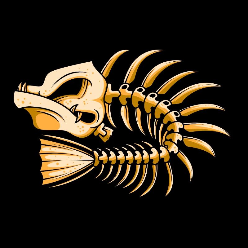 fish bones skeleton fish
