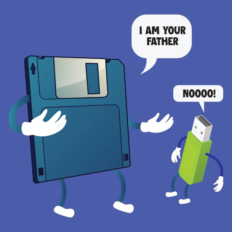 Father _ Son Floppy Disk ... Programmierer & Nerd