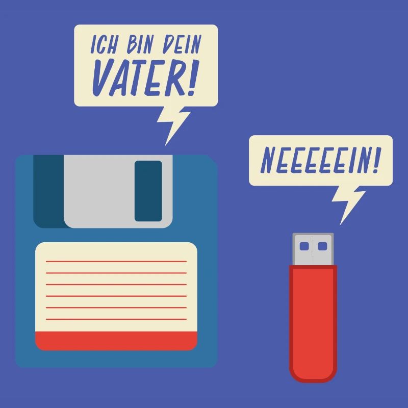 Ich Bin Dein Vater Diskette USB Stick Informatik