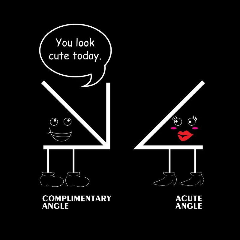 Mathématiques cours de t-shirt école angle maths blague