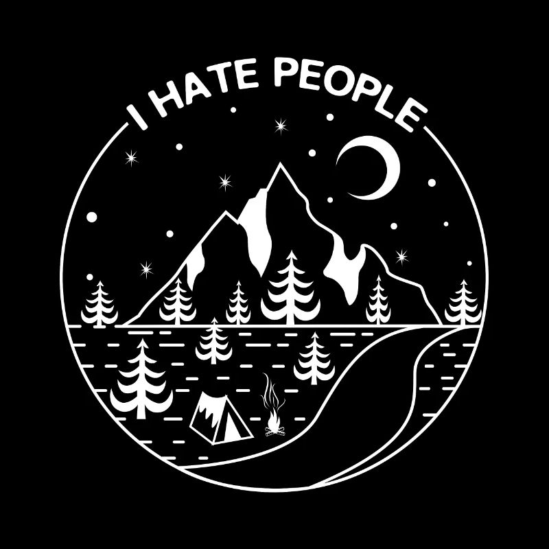 I hate people for mountaineering camping and hiking