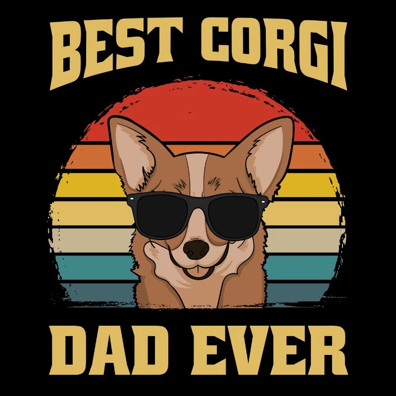 Bester Corgi Hund Vater Papa Dad Ever Geschenk