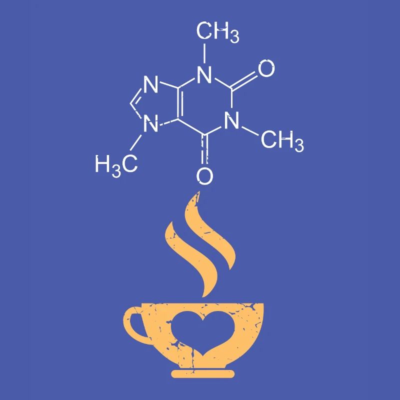 Caffeine Molecule Coffee Science Nerd