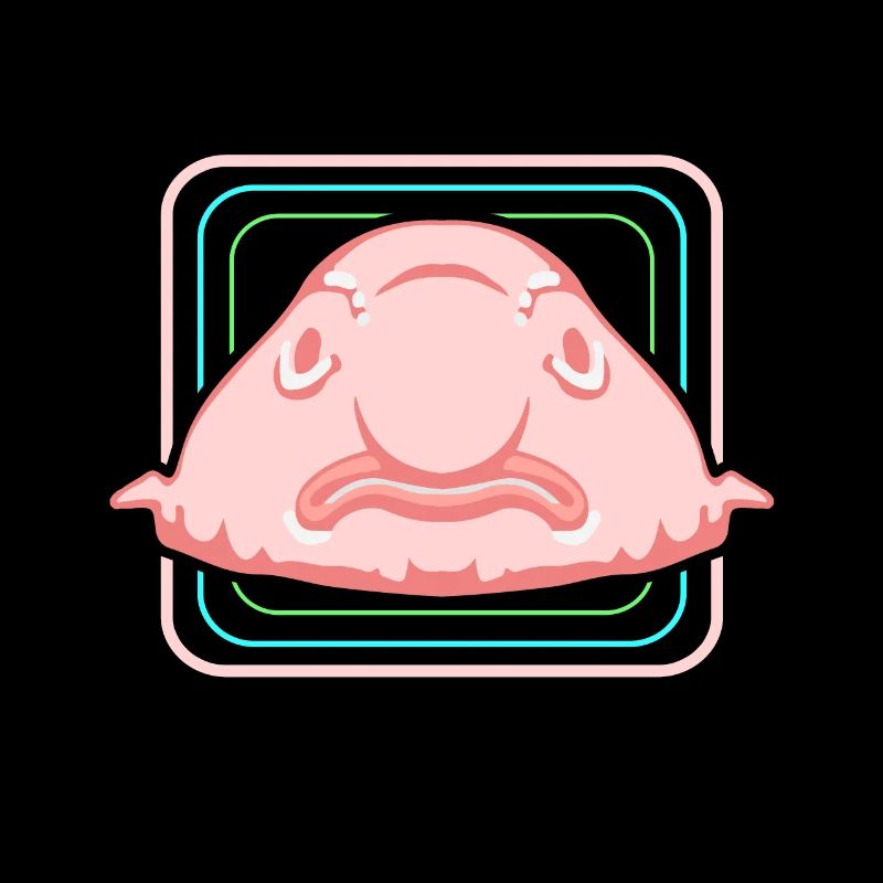 Blobfisch Tiefsee Grumpy Introvertiert Geschenk
