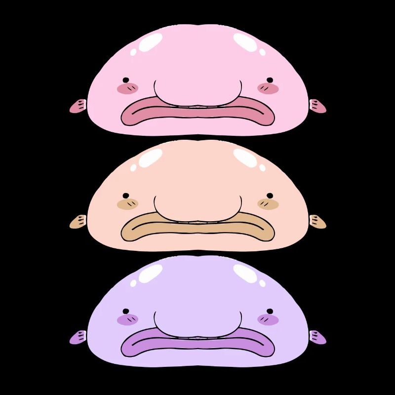 Blobfisch Tiefsee Grumpy Introvertiert Geschenk