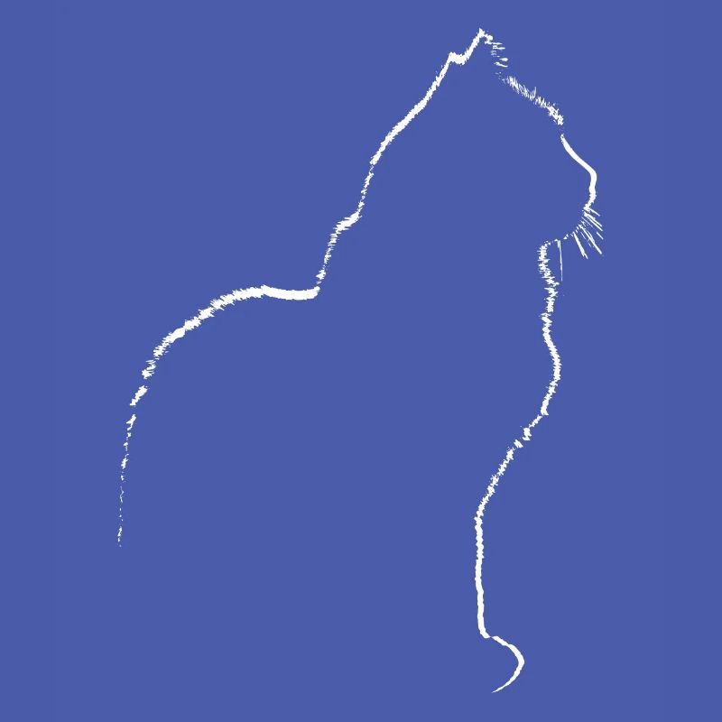 Cadeau graphique de silhouette de chat de chats