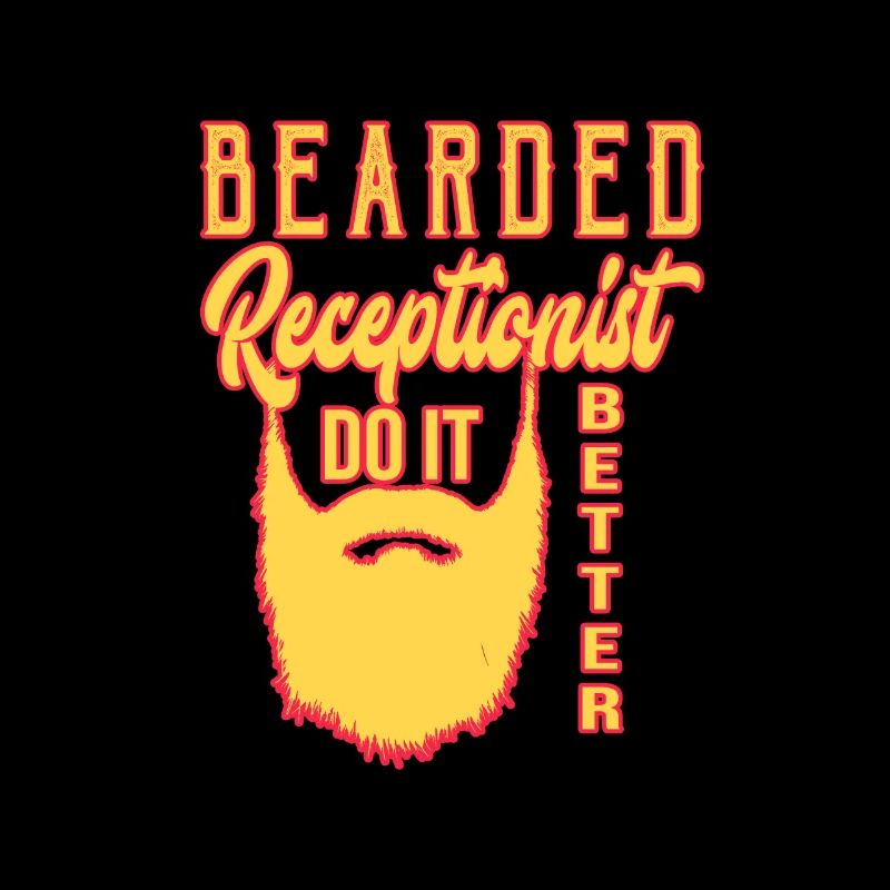 Bearded receptionist do it better