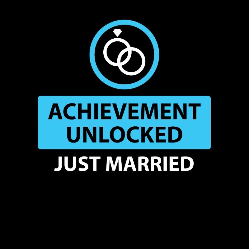 Funny just married for wedding gift