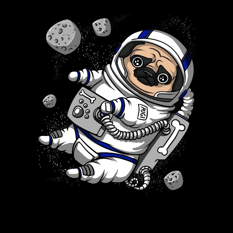 Pug Dog Space Astronaut Pet